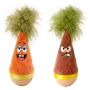 Cat Tumbler Teaser Toys Wooden Base Feather Interactive Pet Toys 2PCS