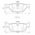 Stone Brake Pad Set Rear SP36140
