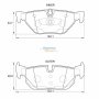 Stone Brake Pad Set Rear SP36140