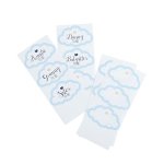 Baby Shower Novelty Guest Stickers Pink blue green - Blue