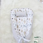 Baby Safe Nest Safe Sleeping Pod Dotty Drawing Safari Plain