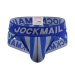 Wide Waistband Sexy Blend Briefs - Blue