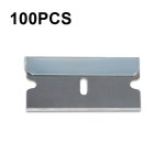 100 Pcs A25 Car Film Mobile Phone Screen Auxiliary Tool Single Sided Stainless Steel Blade