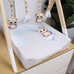 Baby Gym Themed Dangles Simple Brown Rainbow Einstein Owl