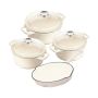 New Design Dutch Pot Cookware Sets Cast Iron - 7 Piece