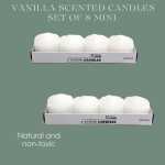 Vanilla Scented Candles Set Of 8