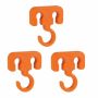 3PIECE Portable Rope Buckle Hook - Camping Guyline Clip With Hanger