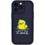 Black - Phone Case With Bubble Edge & Don't Give A Duck - Iphone 14 Pro Max