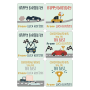 Personalised Gift Stickers - Cute Cars