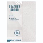 Sds Leather Grain Board White A4 270GSM - Pack Of 50