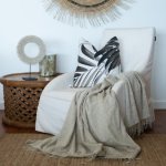 Aranda Chenille Throw Oyster Grey