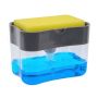 2 In 1 Soap Dispenser Sponge With Holder Press Hand Pump For Kitchen