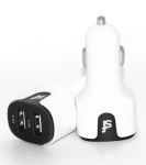 3.4A Dual Lightning Car Charger - White