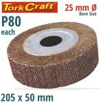 Craft Flap Wheel 205 X 50 X 25MM Bore 80 Grit Per Each