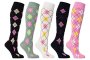 Socks N Socks - Women's 5-PAIR Argyle Design Turkish Cotton Knee High Socks