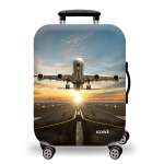 Printed Luggage Protector Cover - Traveling Takeoff - Xlarge