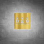 Meeting Room boardroom Sign D04 - Polished Brass