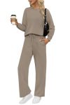 Wiholl 2 Piece Sets For Women Fall Fashion 2025 Travel Vacation Airport Outfits For Airplane Going Out Comfy Matching Women's Cl