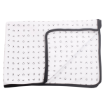 Xoxo Baby Black Xoxo Receiving Blanket