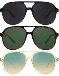 Nssiw Aviator Sunglasses For Women Polarized Retro Sun Glasses With Vintage 70S Style And Uv Protection