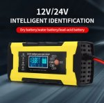 Smart 12-24V 10A Lcd Pulse Repair Charger Motorcycle And Car Battery Charger Fast Battery Charger