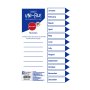 Marlin File Dividers / Indexes Polyprop: Jan. To Dec. - Pack Of 10