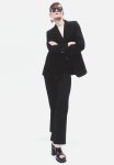 Flared Tailored Trousers - Black