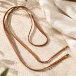 Skinny Leather Belt - Mocha Free