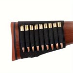 9-ROUND Rifle Ammo Pouch - Hunting Gun Accessories - Tactical Bullet Pouch - Shooting Gear - Gun Case Storage & Maintenance - Am