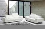 Dennis 3 Seater Sofas. Colour Options Available - All White Leather