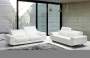 Dennis 3 Seater Sofas. Colour Options Available - All White Leather