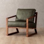 Clarens Leather Armchair Blackwood