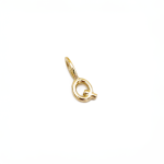 Q Alphabet Charm In Yellow Gold