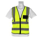 Pioneer Lime Reflective Vest With Zip & Id Pouch