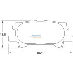 Stone Brake Pad Set – Rear SP34620