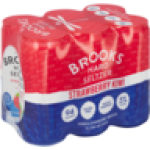 Strawberry Kiwi Flavoured Hard Seltzer Cans 6 X 300ML