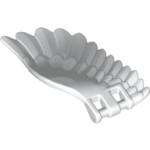 Parts Wing 4 X 7 Right With Feathers And Bar Handles 20312 - White