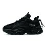 Retro Thick-sole Sneakers - Non-slip Durable Rubber Sole Shoes-black