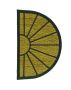 Luxury Half Moon Coir Doormat Striped Archway Design
