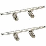 Amarine Made Stainless Steel Open Base CLEAT-6 Inch Boat Cleats Rope Cleat Boat Dock Cleats - Ideal For Marine Deck Nautical Dec