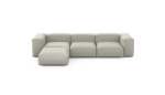 Four Module Chaise Sofa - Linen - Stone - 314CM X 199CM