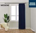 Simon Baker Messene Tape Azul Curtain Various Lengths - Azul W 265 X L 218CM