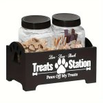 Wooden Pet Treat Holder T2 2 Containers