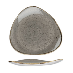 Churchill Peppercorn Grey Triangle Plate 26.5CM - Set Of 12 - 26.5 Cm