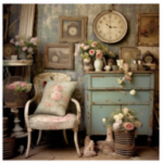 Stretched Canvas Shabby Chic