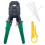 3 In 1 Cut Strip Crimp RJ45 Network Crimping Tool & Cutter & 10 Cable Ties