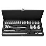 Socket Set Metal-case 23PC 1 2" 10-32MM