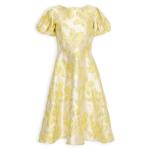 Lemon Brocade Dress