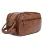 Toiletry Bag For Men Large Travel Shaving Waterproof Bathroom Toiletries Organizer Pu Leather Cosmetic Bags