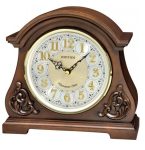 Chime And Melodies Rhythm Wooden Mantel Clock 23 Cm X 21.8 Cm